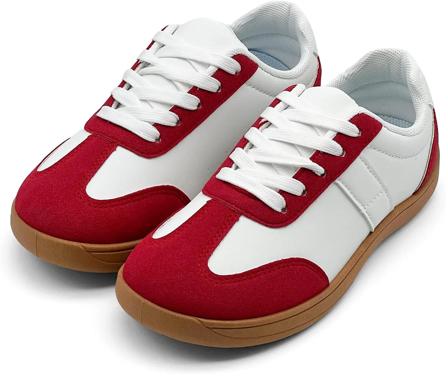 Women's Retro Low Top Sneakers Fashion Trainning Sneakers Casual Walking Shoes for Women/Men Gum Sole Walking Footwear Non Slip Trainers