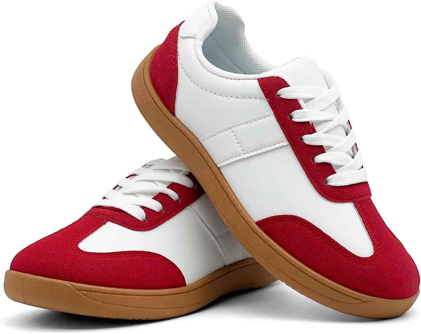 Women's Retro Low Top Sneakers Fashion Trainning Sneakers Casual Walking Shoes for Women/Men Gum Sole Walking Footwear Non Slip Trainers