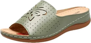 Women's Slide Sandals Ladies Hollow Slippers Summer Sandals Spring And Fashion Roman Flat Women's