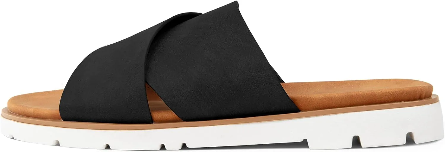 Women's Slide Sandals Summer Flat Casual Beach Shoes