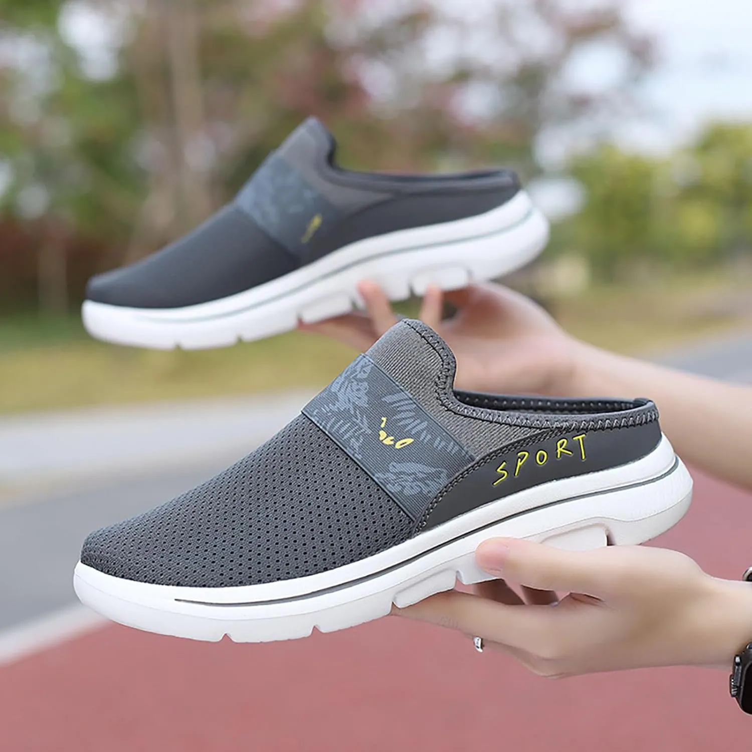 Women's Slip-on Mule Sneakers Lightweight Womens Running Shoes Casual Casual Shoes Trendy Women's Fashion Sneakers Brown Tennis Shoe Casual Loafers