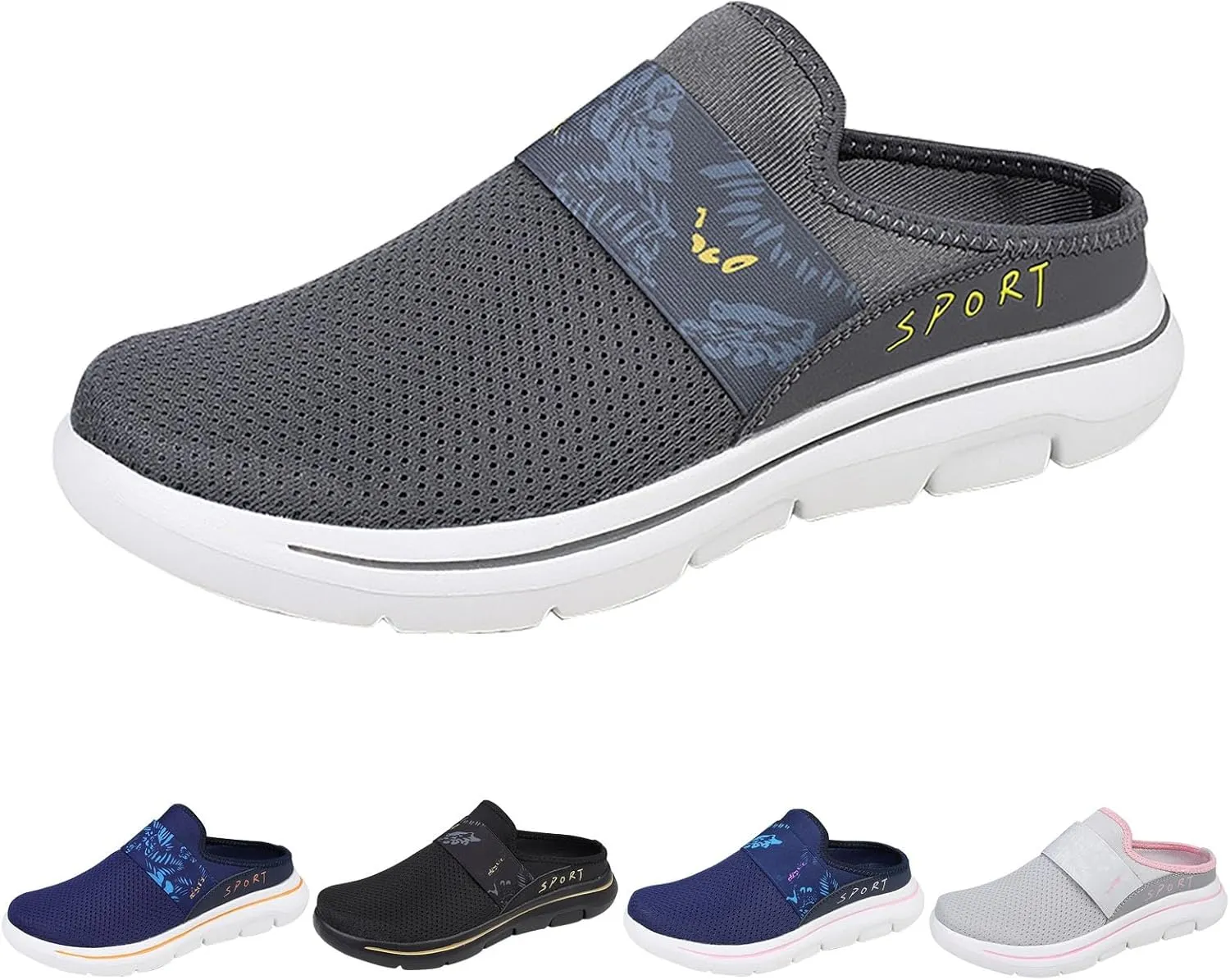 Women's Slip-on Mule Sneakers Lightweight Womens Running Shoes Casual Casual Shoes Trendy Women's Fashion Sneakers Brown Tennis Shoe Casual Loafers