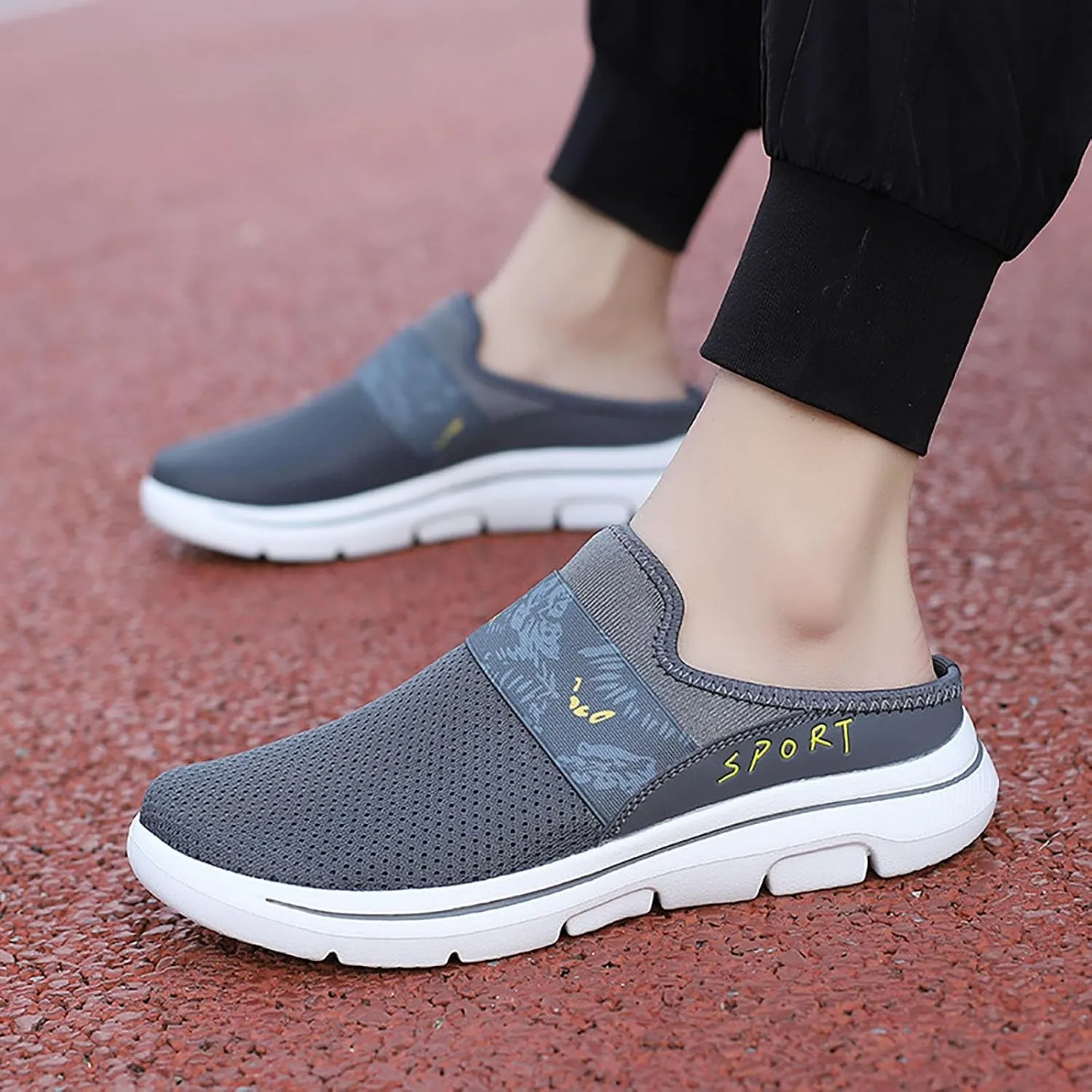 Women's Slip-on Mule Sneakers Lightweight Womens Running Shoes Casual Casual Shoes Trendy Women's Fashion Sneakers Brown Tennis Shoe Casual Loafers