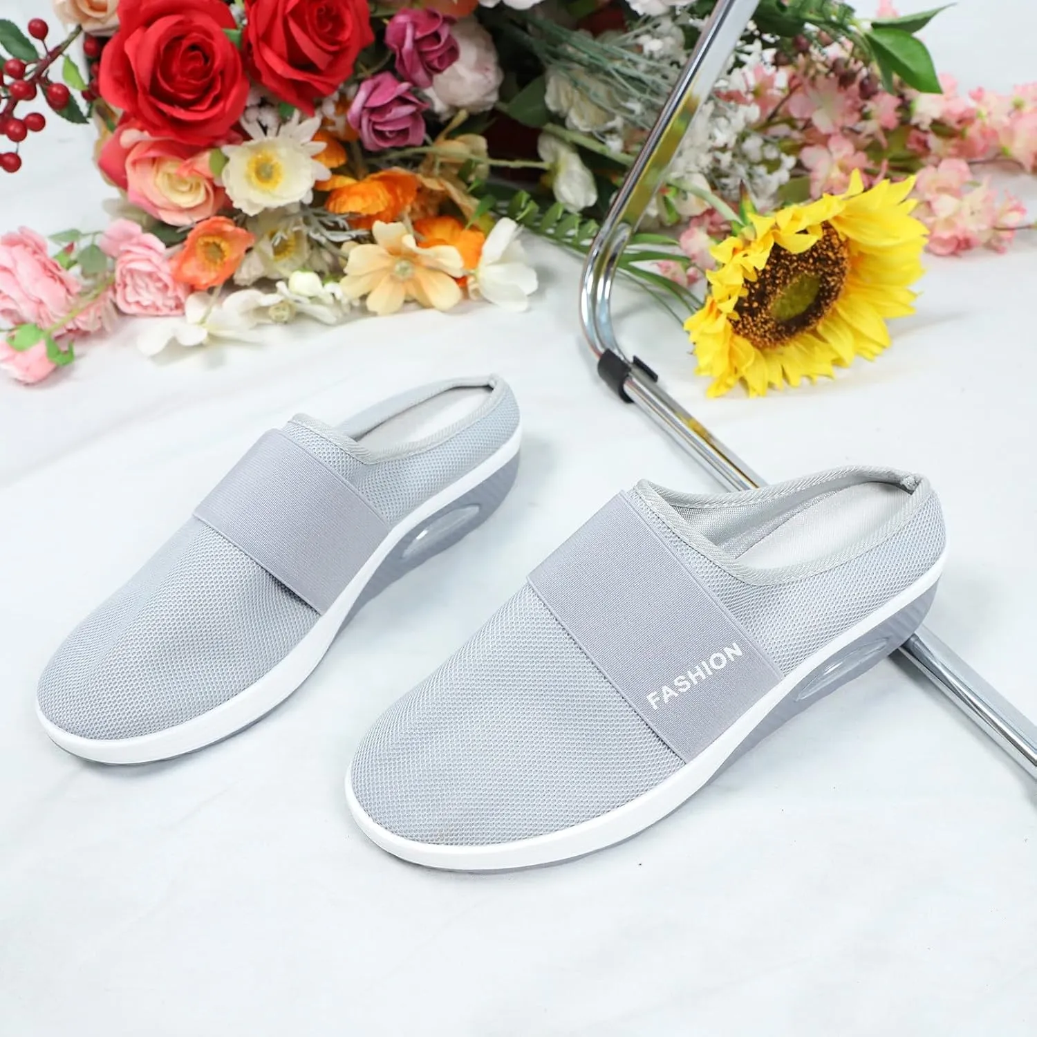 Women's Slip-On Orthopedic Arch Support Backless Tennis Shoes Men Casual Ladies Casual Shoes Shoes Sneakers Tennis Shoe Loafers Casual Slip On