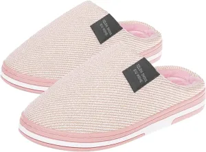 Womens Slippers Fashion Winter Warm Bedroom Shoes Soft Warm Slip On House Slippers Cozy Memory Foam Slippers