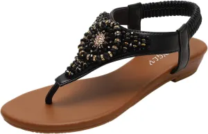 Women's Versatile Flat Sandals Comfortable Ankle Strap Outdoor Walking Shoes Soft Soled Sandals for Women