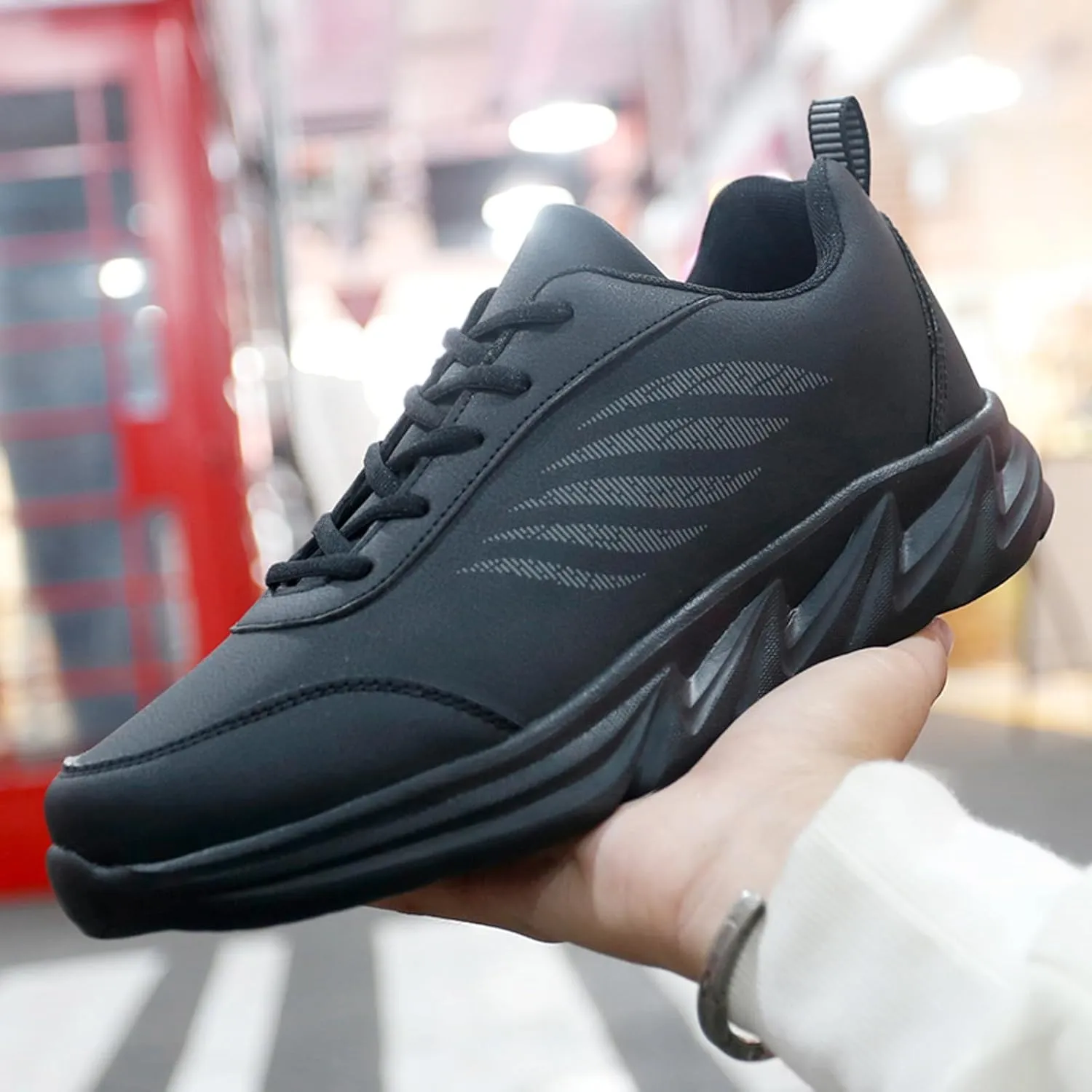 Workout Athletic Sport Shoes for Men Lace Up Lightweight Breathable Fashion Sneaker Wide Walking Shoes for Men