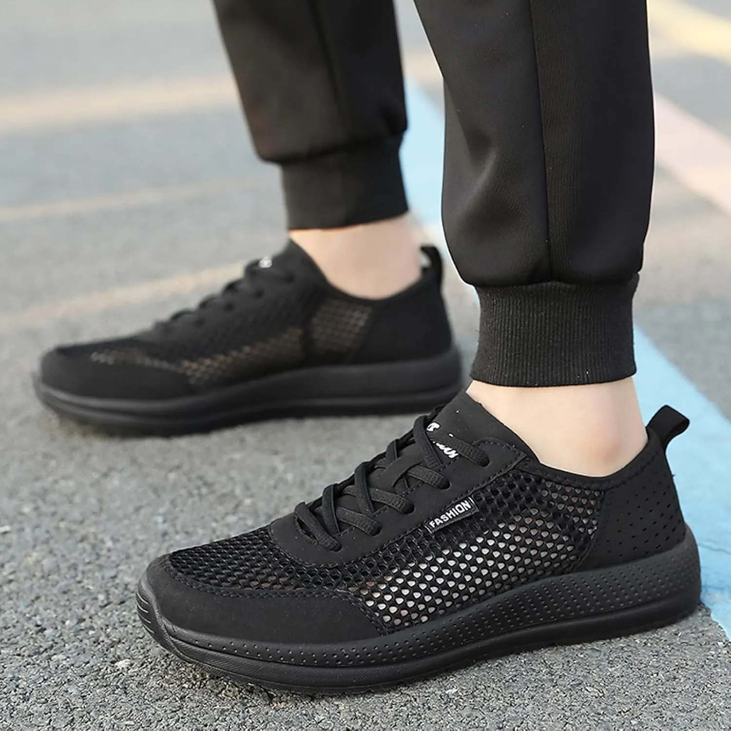 Workout Athletic Sport Shoes for Men Portable Non Slip Fitness Workout Shoe Lightweight Diabetic Shoes for Men