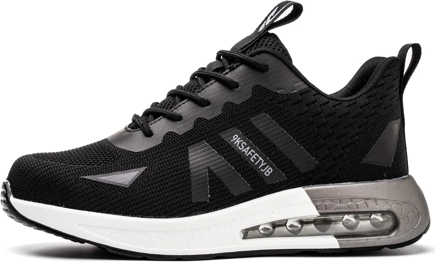 XUNRUO Safety Work Shoes for Mens Womens, Breathable Safety Steel Toe Athletic Sneakers, Lightweight Construction Carpenter Shoes