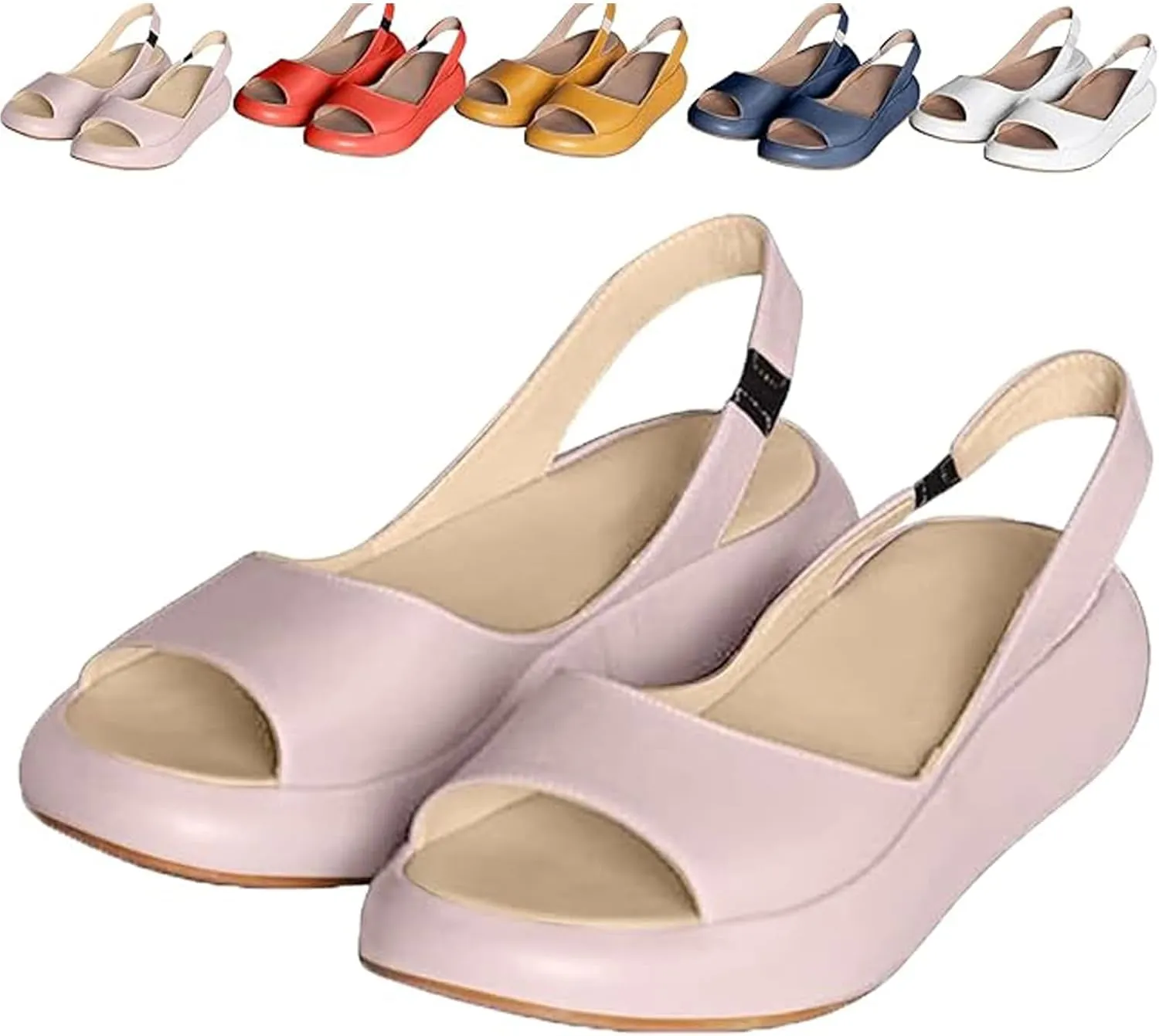 Yifare Sandal for Women，Women's Ultra-Comfy Casual Flat Orthopedic Sandals, Women's Sandals， Outfany Sandals