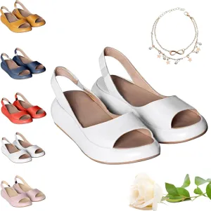Yifare Sandals, Women's Ultra-Comfy Casual Flat Orthotic Sandal, Orthotic Insole, Suitable for All Foot Shapes
