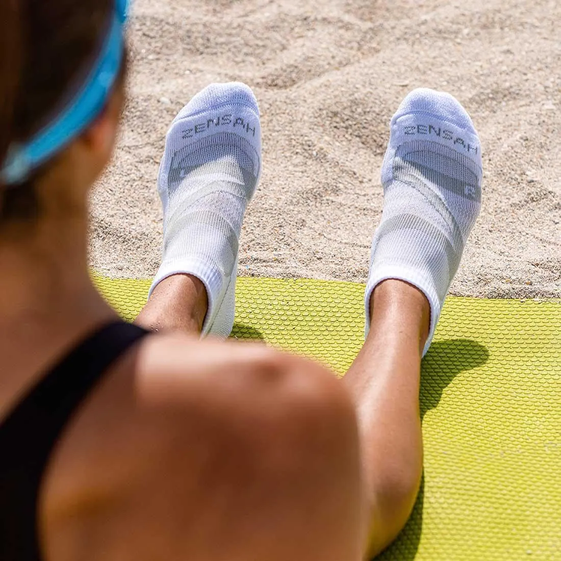 Zensah Wool Running Socks - Soft Cushioned Merino Wool, Moisture Wicking, Anti-Blister - Athletic Socks, Trail Socks