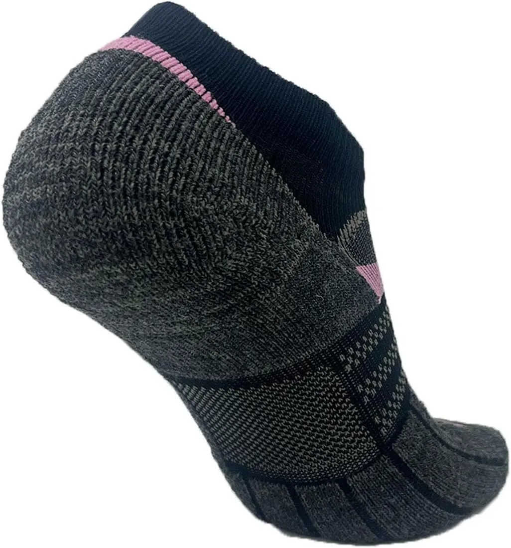 Zensah Wool Running Socks - Soft Cushioned Merino Wool, Moisture Wicking, Anti-Blister - Athletic Socks, Trail Socks